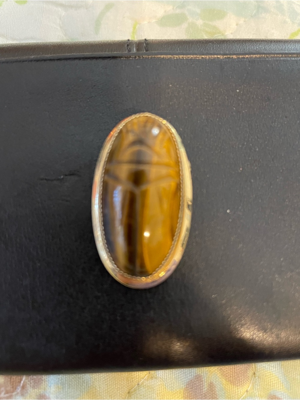 Oval Tiger' Eye Broach